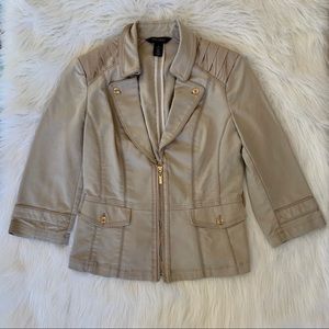 White House Black Market Tan Jacket